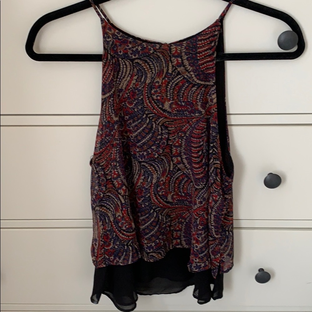 ASTR paisley layered tank